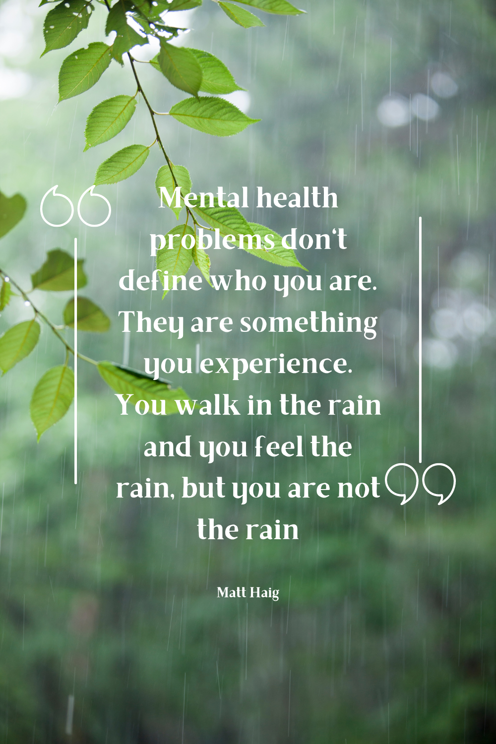 Mental health problems do not define you